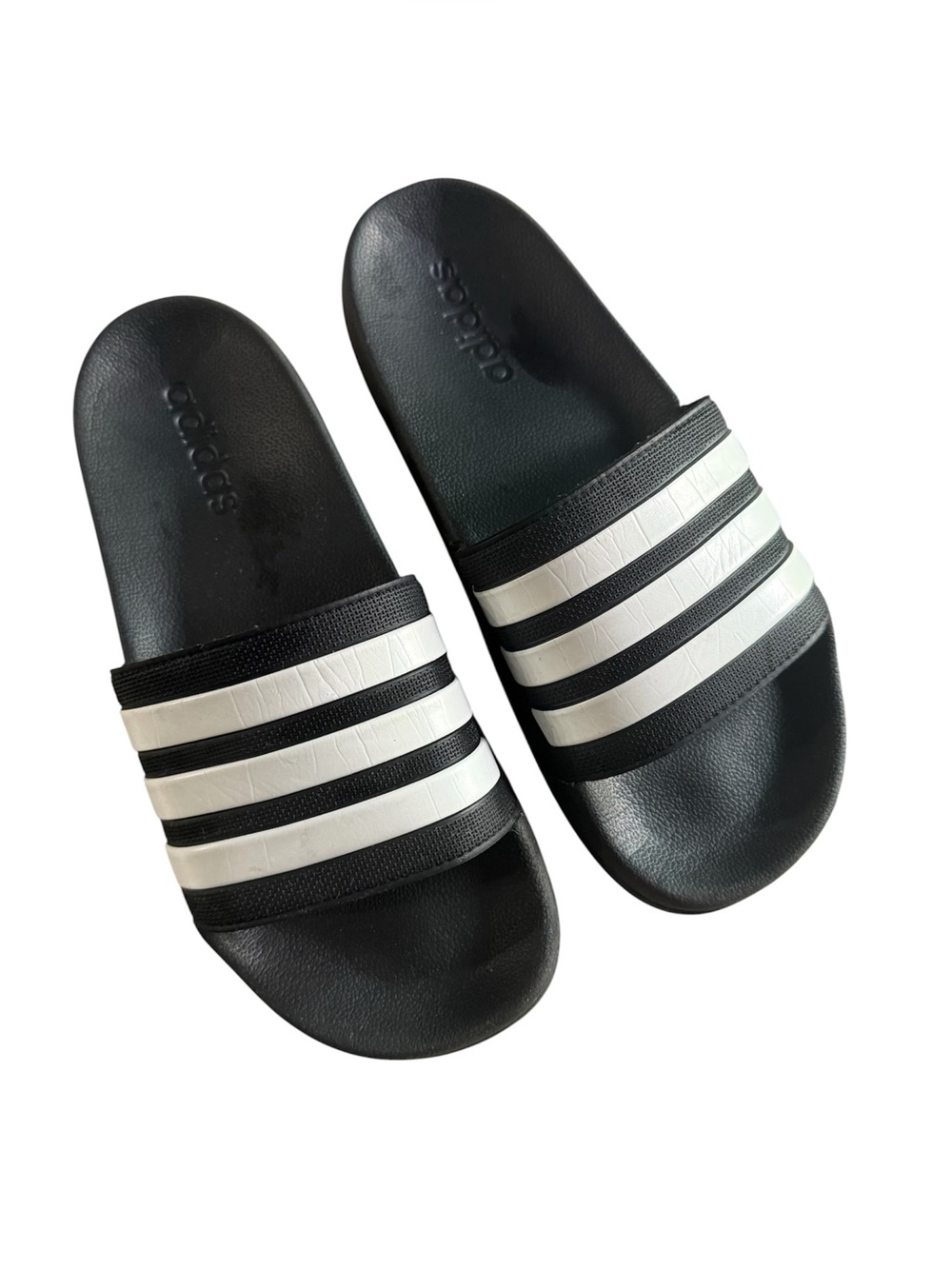 Adidas Classic Black & White Men’s Slides Sandals Size 9